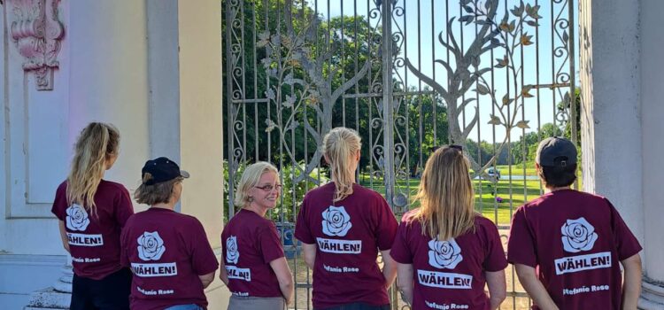 Infostand mit Stefanie Rose